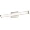 Sunlite 36-in 30w CCT tunable Brushed Nickel LED Linear Bar Vanity Light Fixture